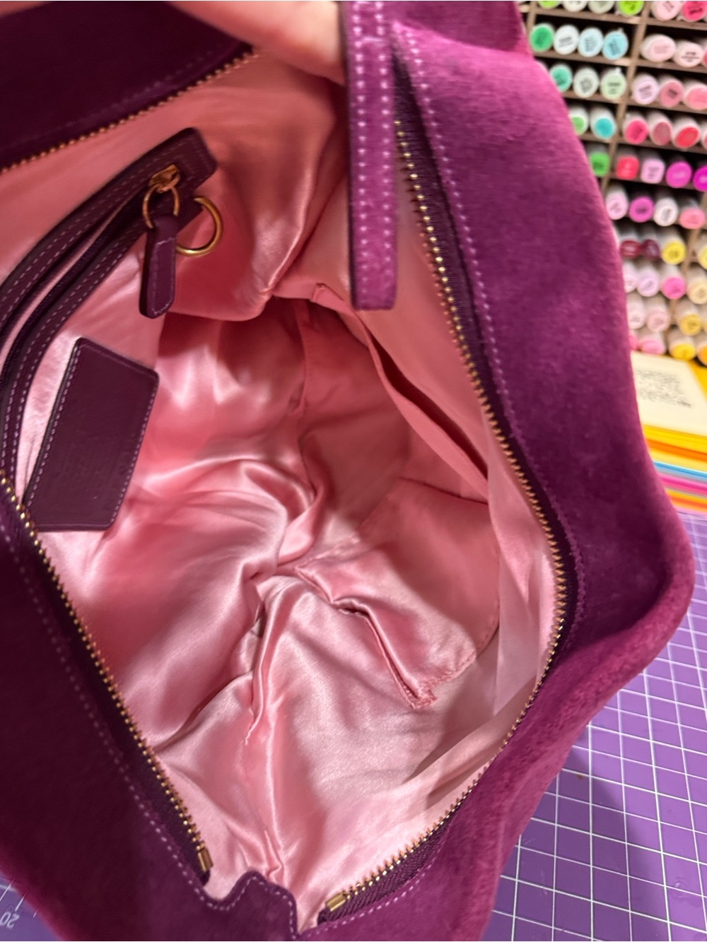 2005 Vintage Coach Mosaic Pleated Hampton Hobo - Picture 11 of 11